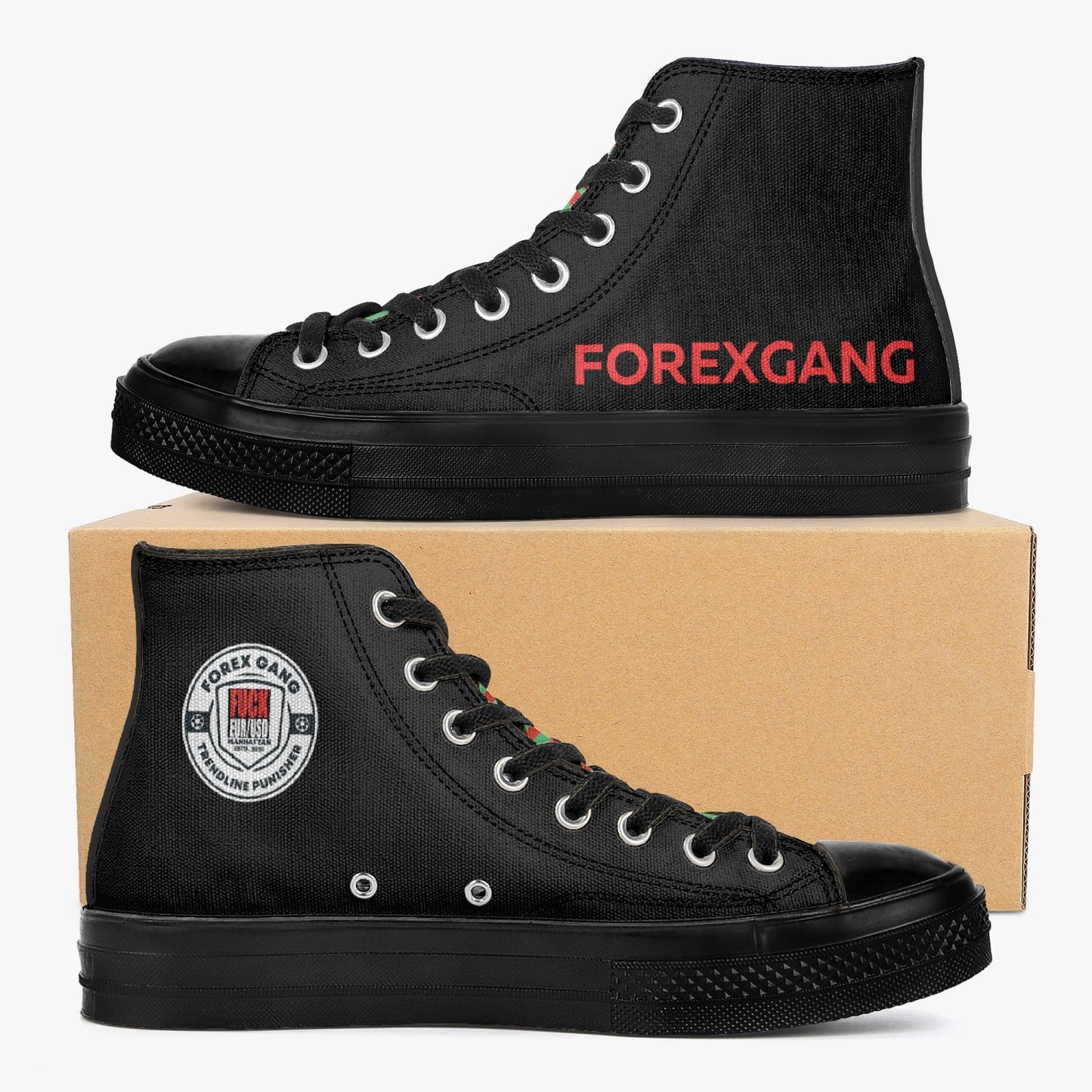 FOREXGANG FibMoney Walkers Black shoes