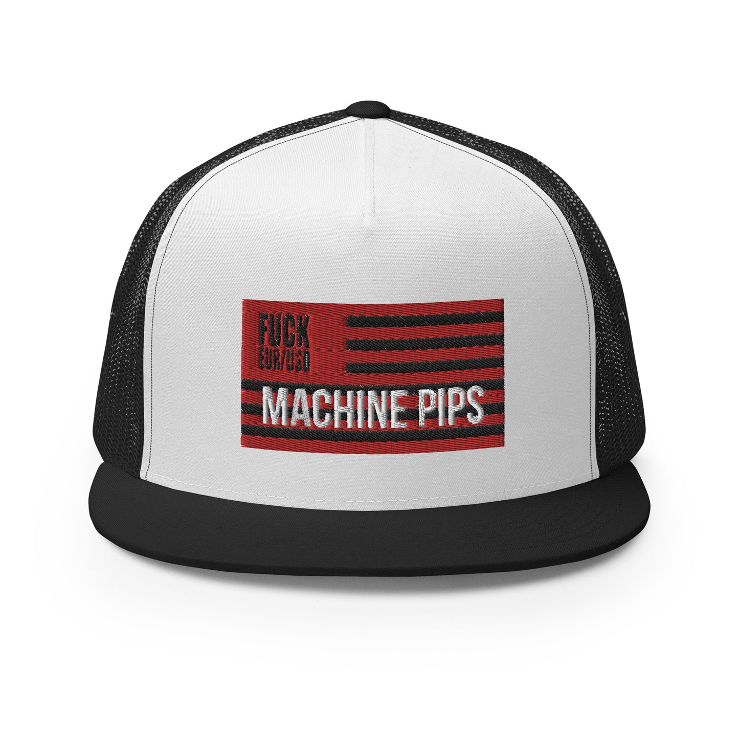 MACHINE PIPS Trucker Cap BLACK/WHITE