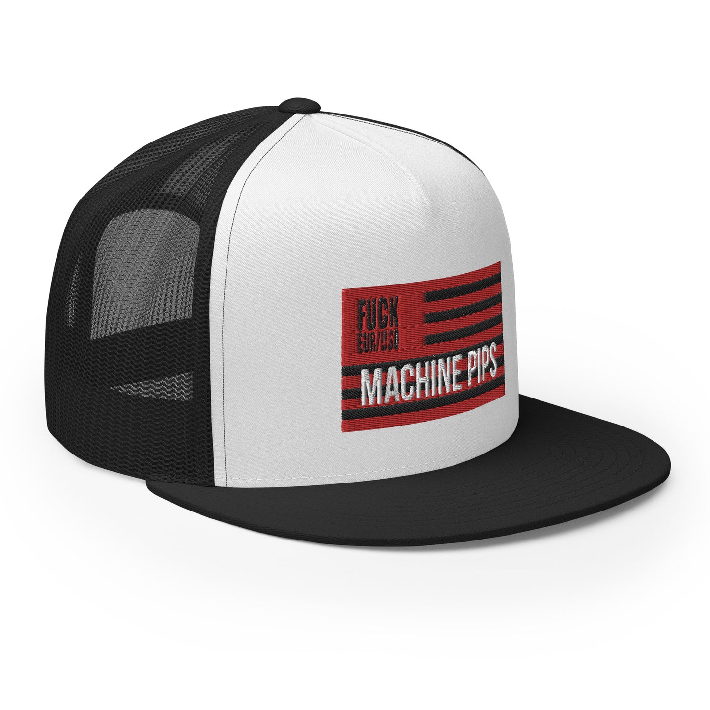 MACHINE PIPS Trucker Cap BLACK/WHITE