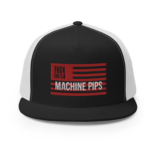 MACHINE PIPS Trucker Cap BLAK/WHITE