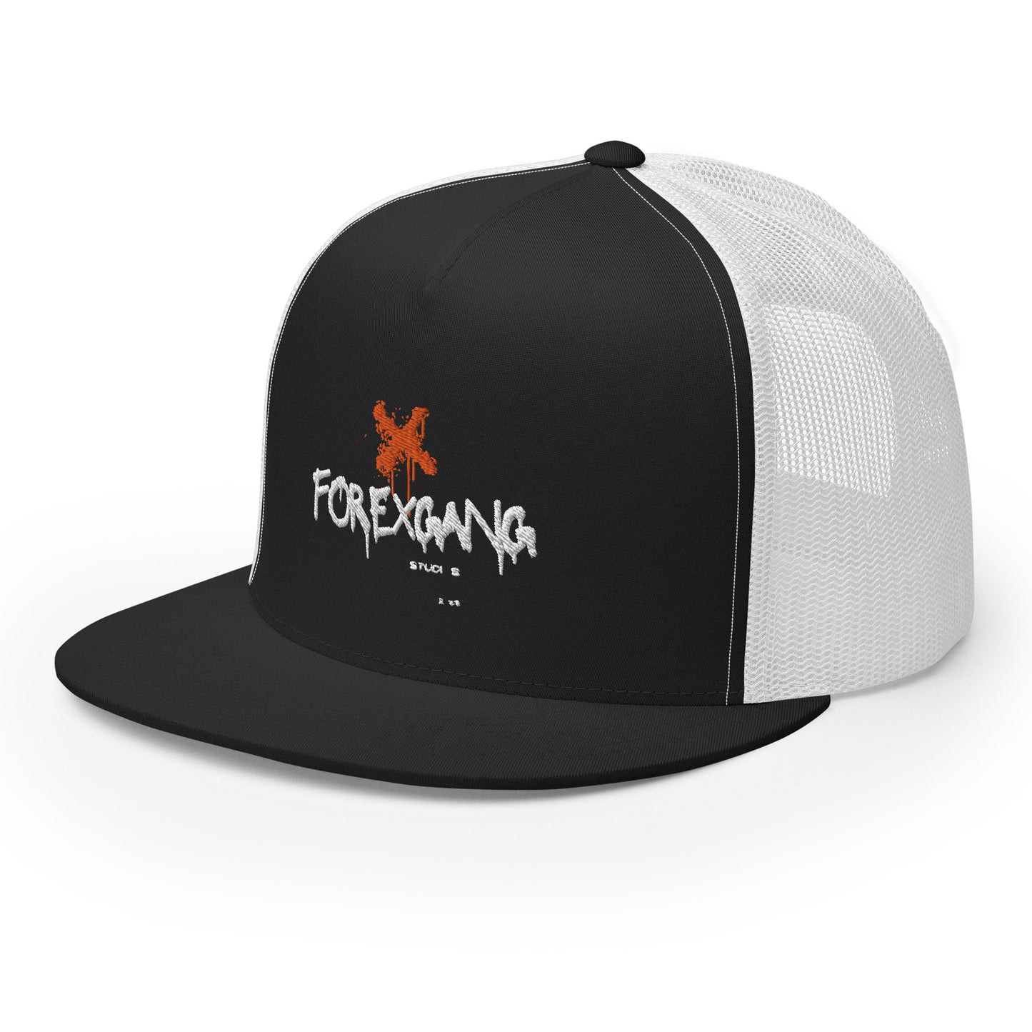 FOREXGANG X Graffiti Cross Cap Black/ White