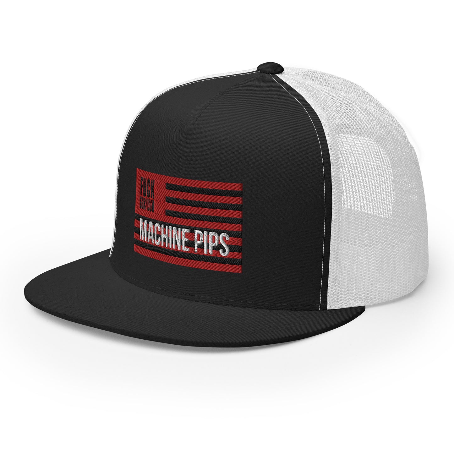 MACHINE PIPS Trucker Cap BLAK/WHITE