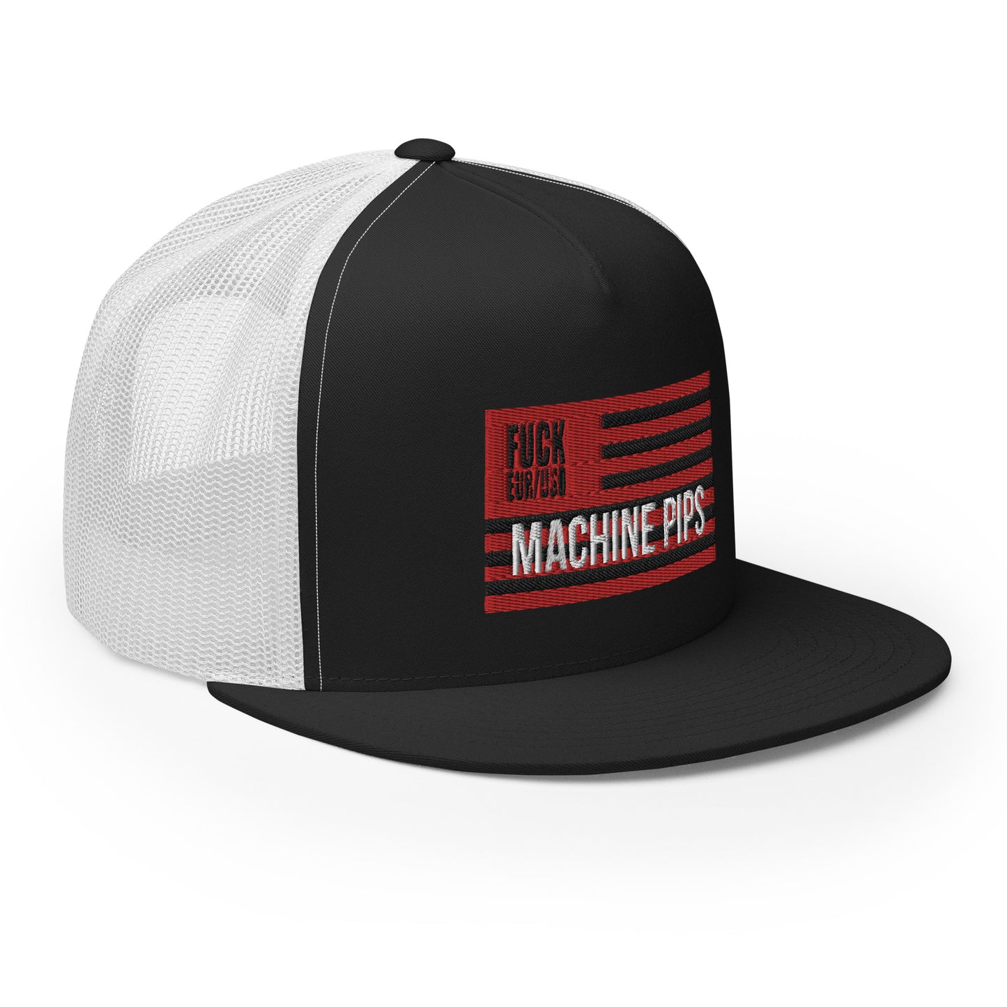 MACHINE PIPS Trucker Cap BLAK/WHITE