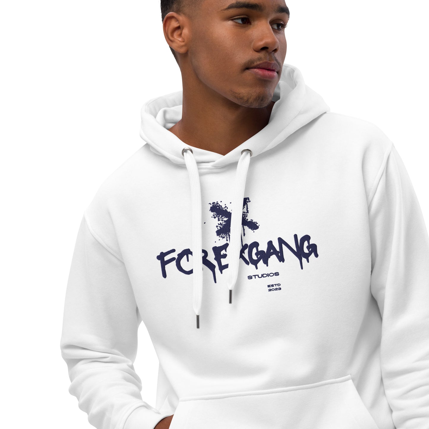 FOREXGANG X Graffiti Cross hoodie white