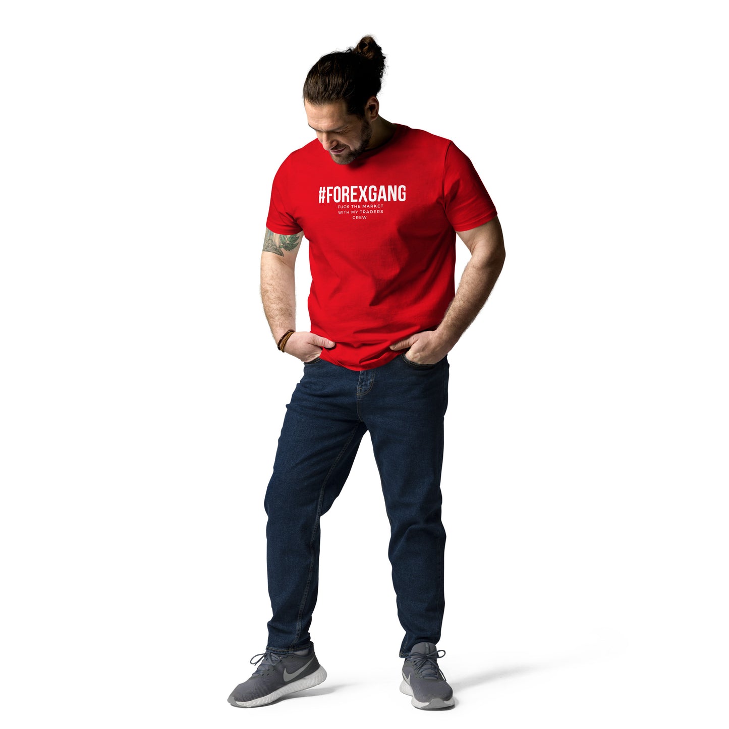 FUCK THE MARKET t-shirt RED