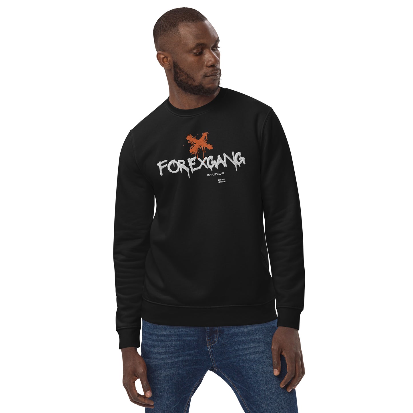 FOREXGANG X Graffiti Cross sweatshirt Black