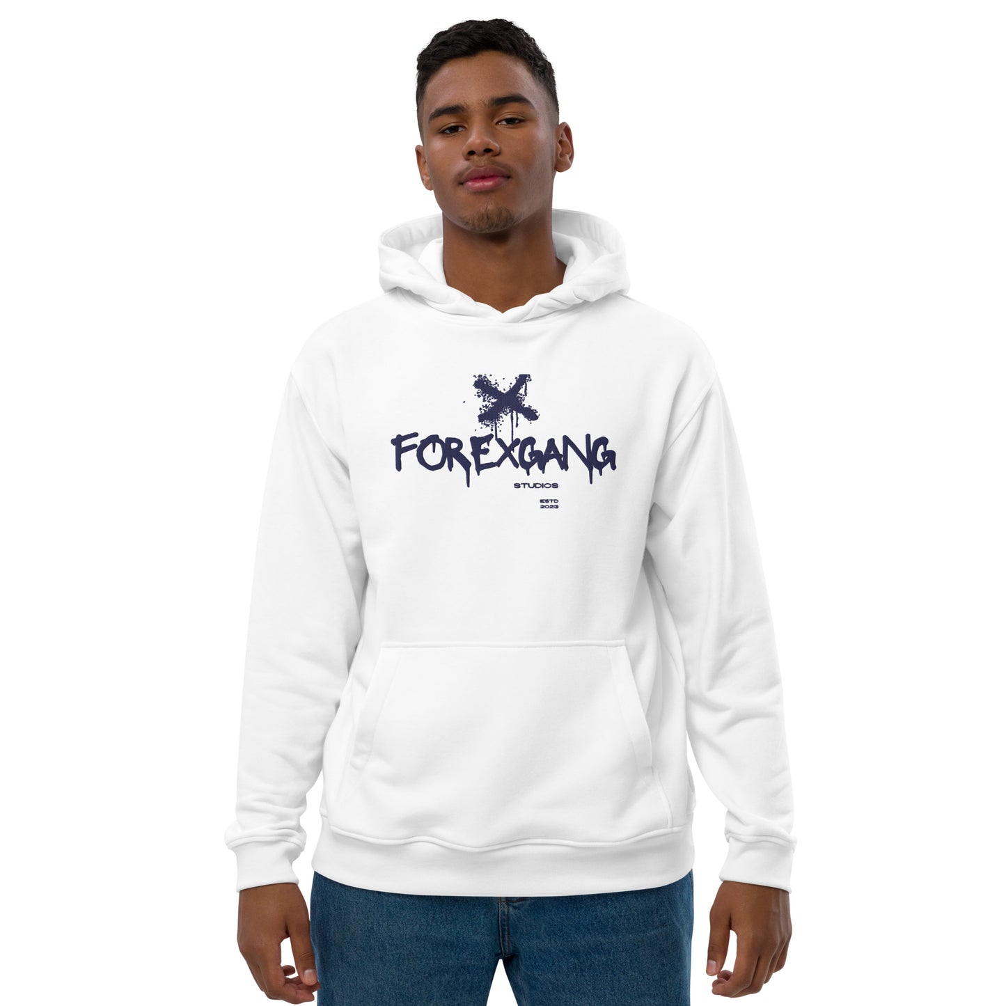 FOREXGANG X Graffiti Cross hoodie white