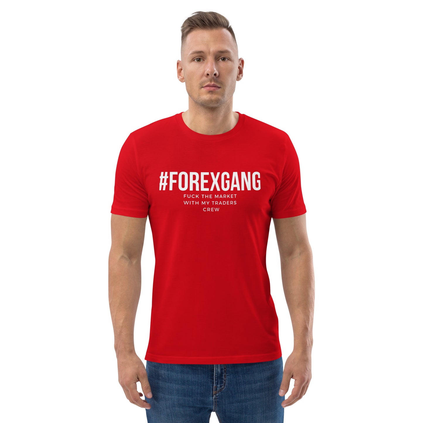 FUCK THE MARKET t-shirt RED