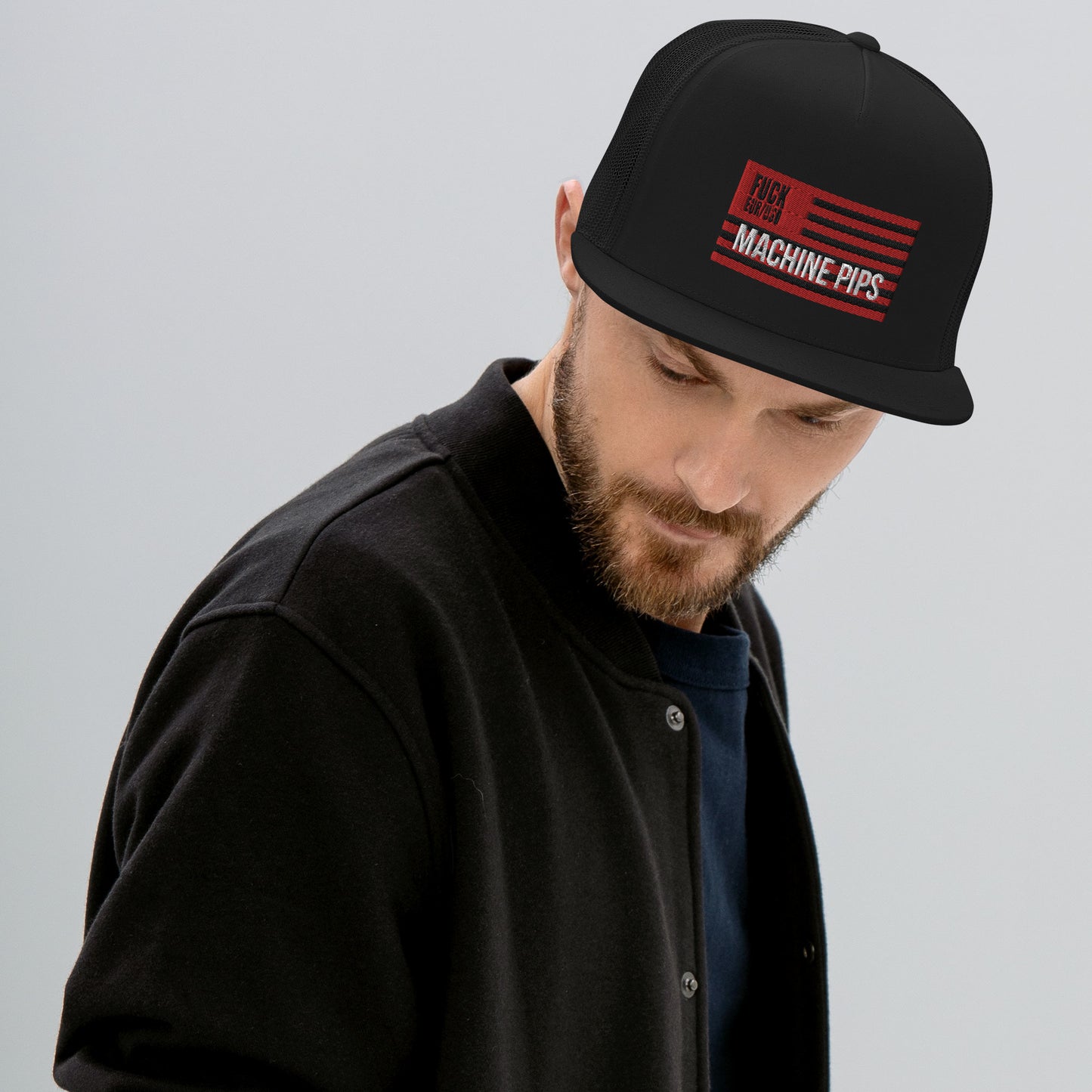 MACHINE PIPS Trucker Cap BLACK/BLACK