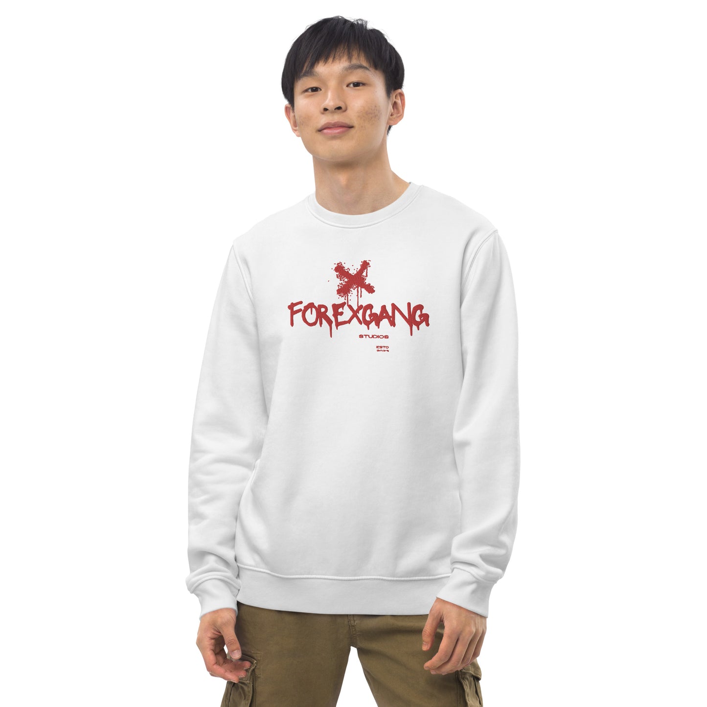 FOREXGANG X Graffiti Cross sweatshirt White