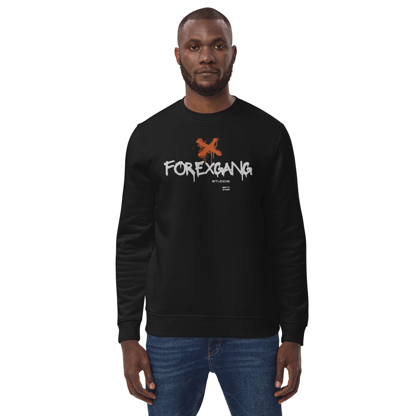 FOREXGANG X Graffiti Cross sweatshirt Black