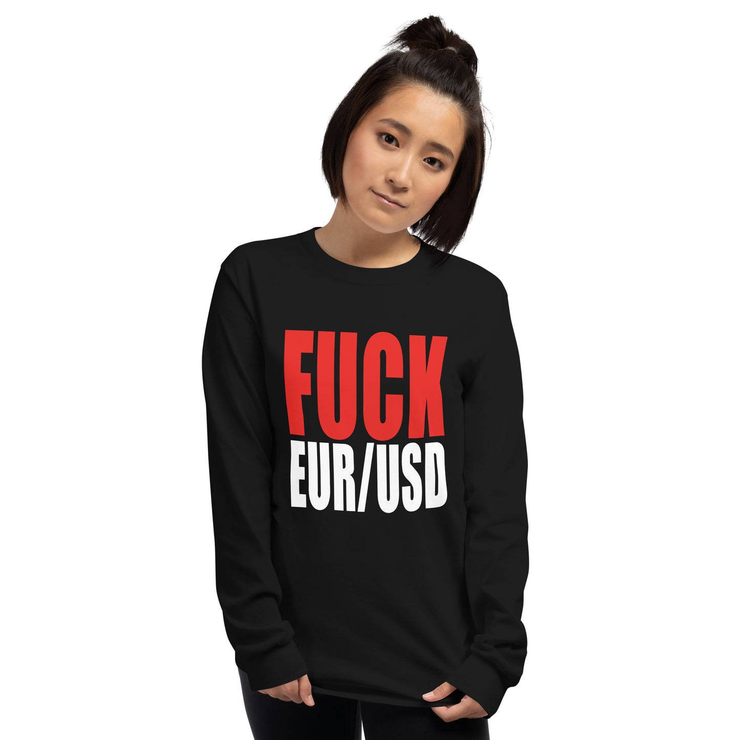 FUCK EURUSD Men’s Long Sleeve Shirt