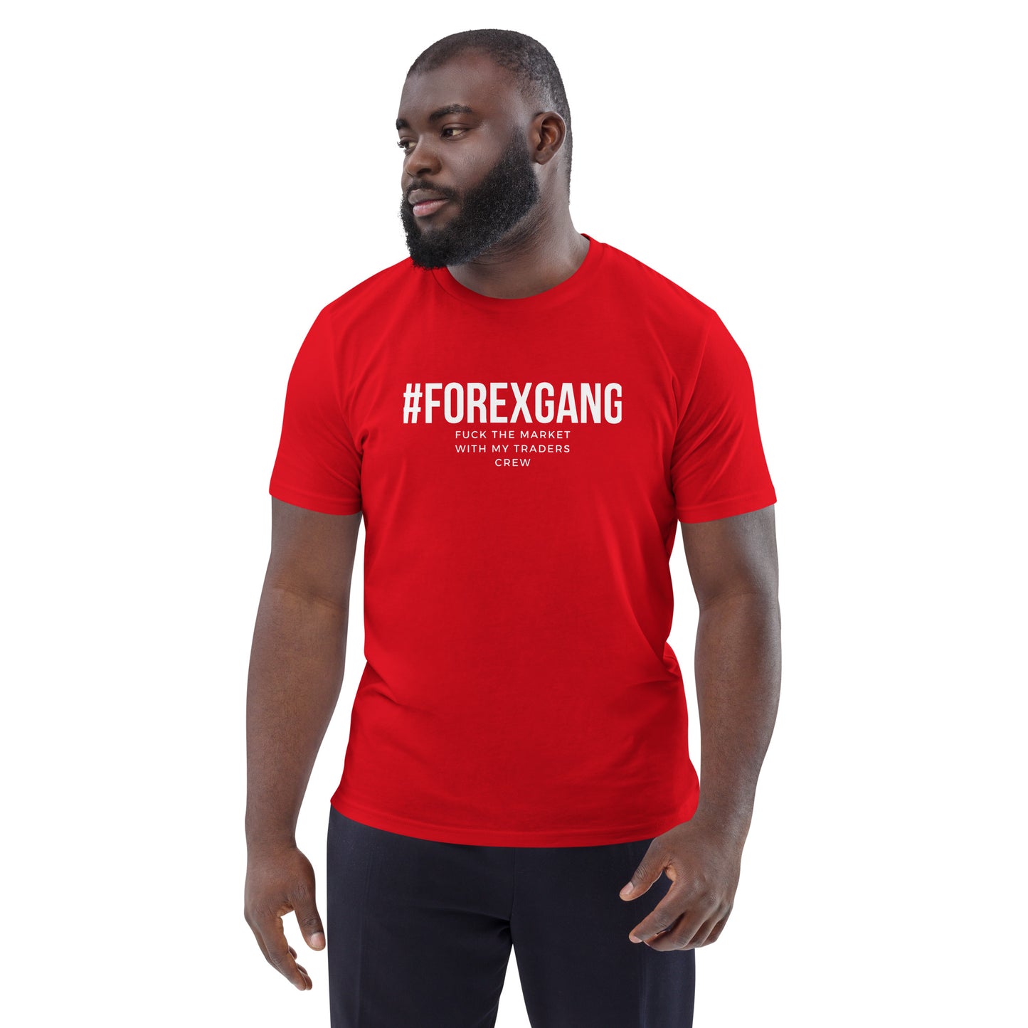 FUCK THE MARKET t-shirt RED