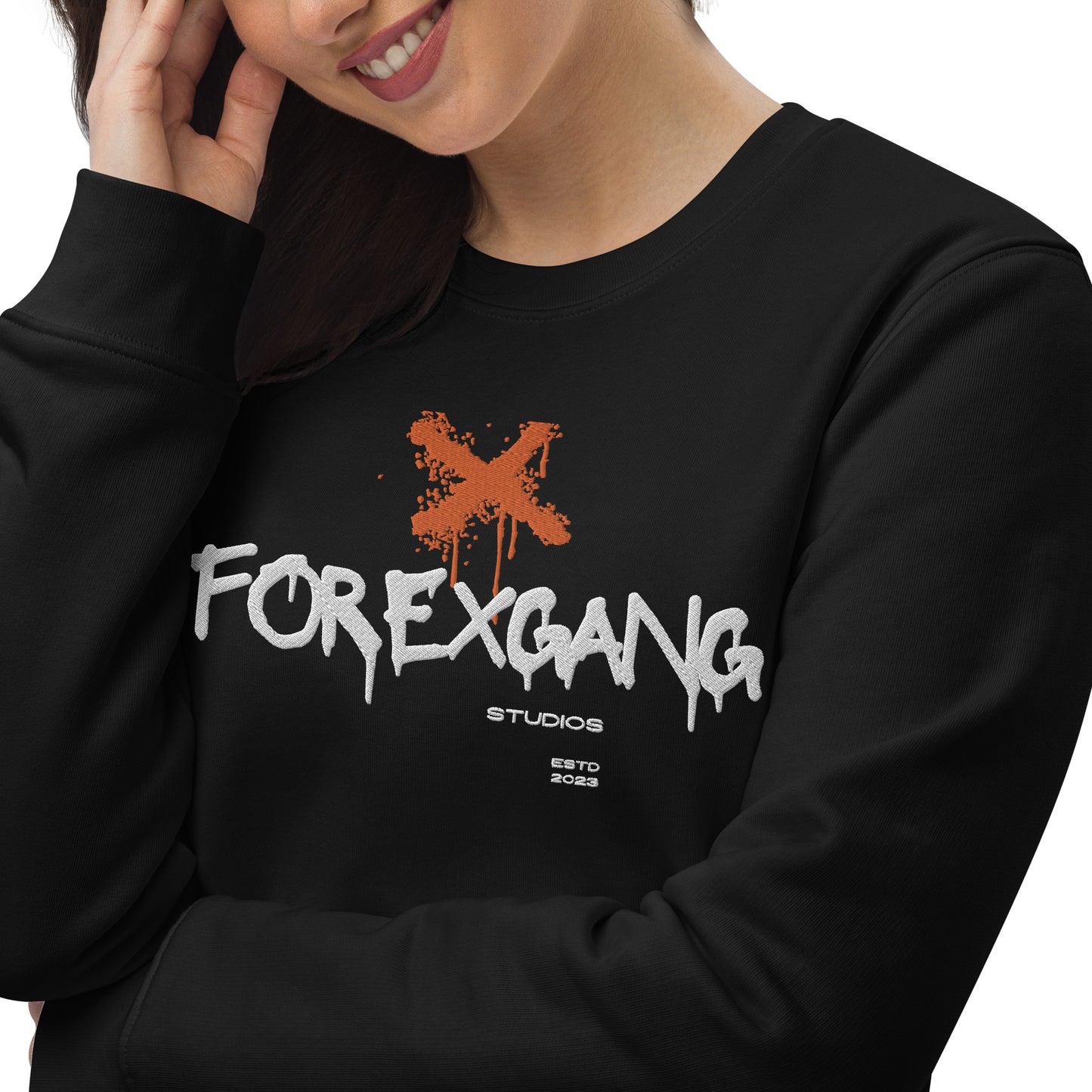 FOREXGANG X Graffiti Cross sweatshirt Black