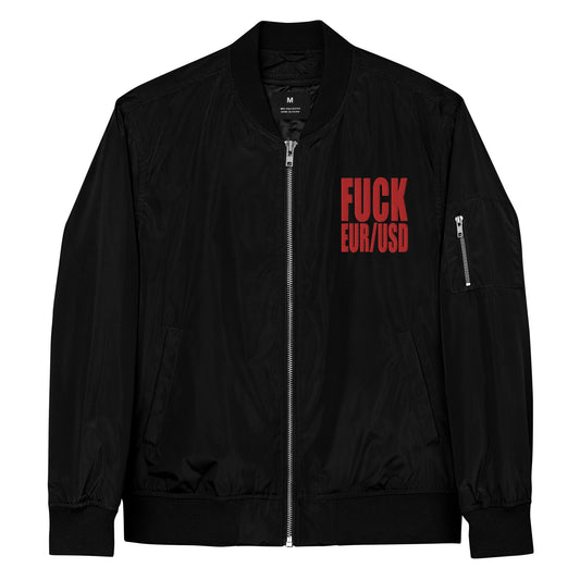 FUCK EURUSD bomber jacket