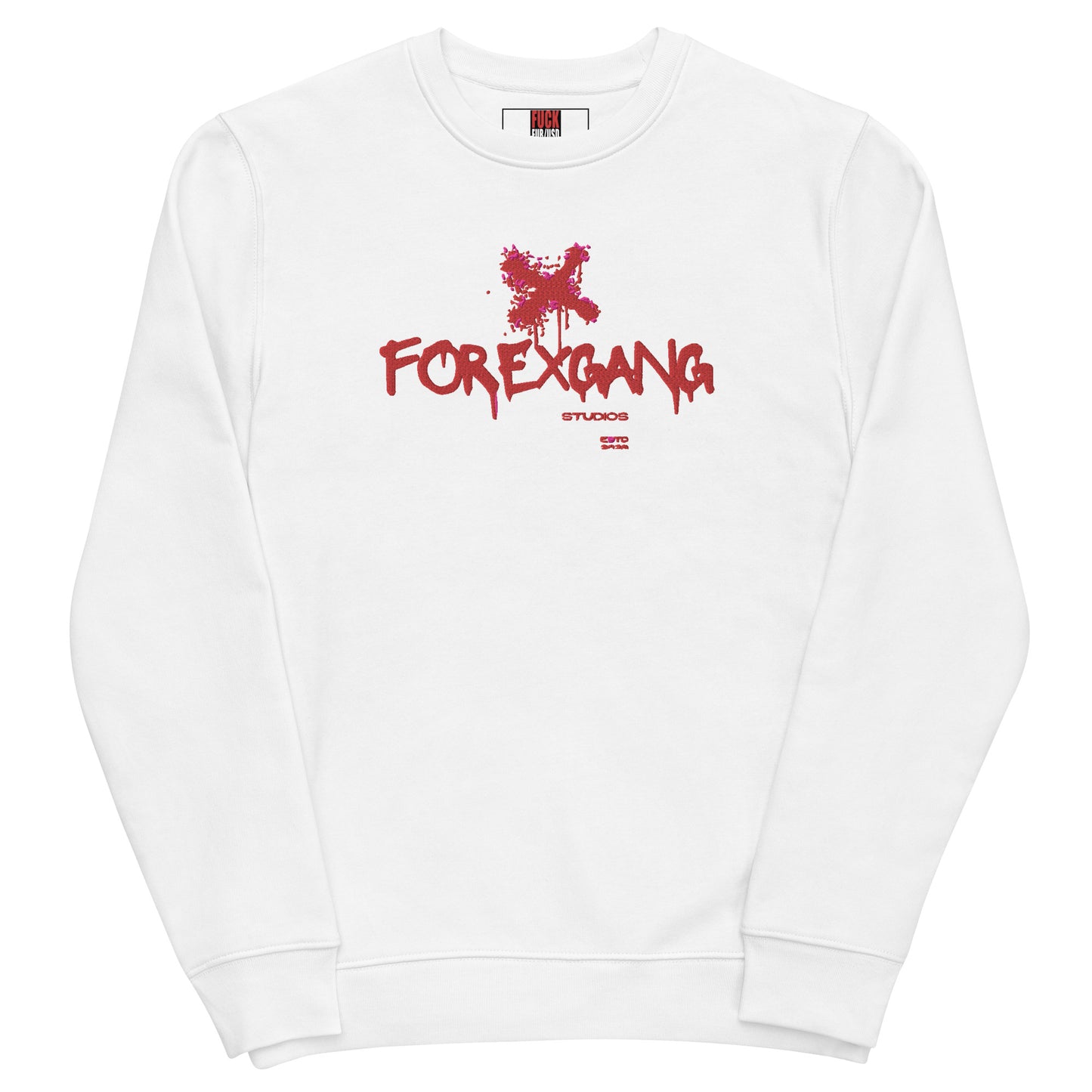 FOREXGANG X Graffiti Cross sweatshirt White