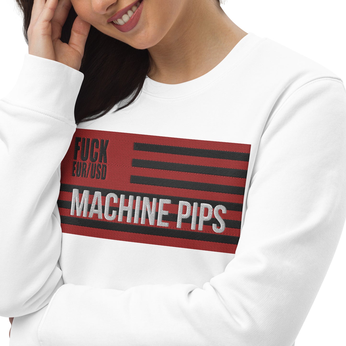 MACHINE PIPS sweatshirt WHITE